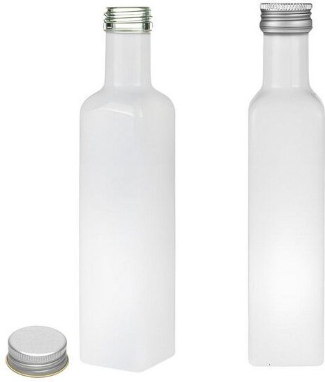 mikken Ölflaschen 250 ml weiß mit Schraubdeckel + Etiketten