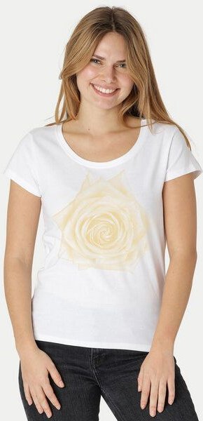 Peaces.bio - handbedruckte Biomode Bio-Damen-Loosefit-T-Shirt Rose