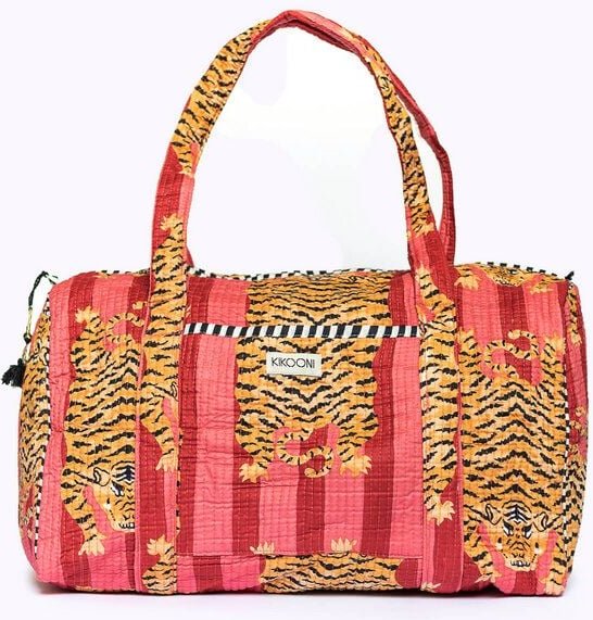 KIKOONI handgefertigte große Baumwolltasche "K. Shopper"