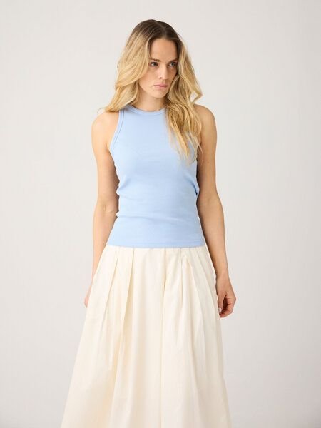 Thumbnail - KnowledgeCotton Apparel Tanktop gerippt - Racer rib top - aus Bio-Baumwolle