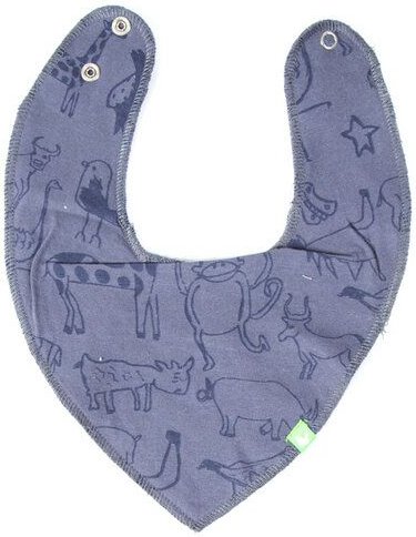 Kipepeo-Clothing Baby Halstuch aus Bio-Baumwolle „Wanyama" charcoal grau