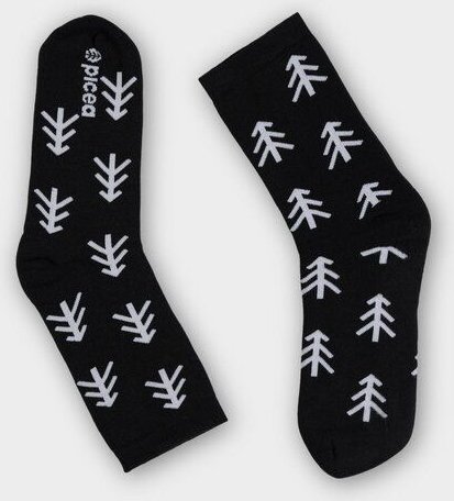 picea (by bleed) Fichtenliebe Thermo Socken Schwarz