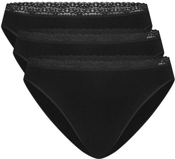 Thumbnail - Bamboo Basics Nahtloser Damen Spitzen- Slip LUCY mit Bambusviskose (3er Pack)