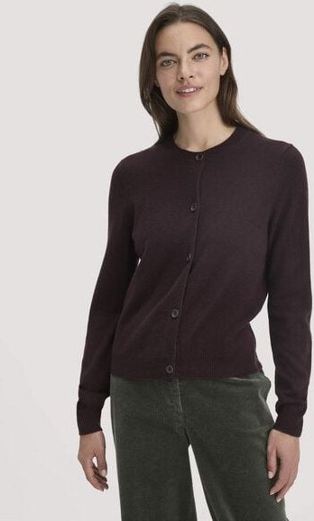 hessnatur Strick Jacke Regular aus Schurwolle mit Kaschmir