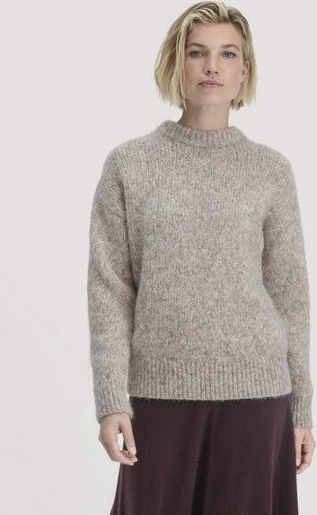 hessnatur Strick Pullover Relaxed aus Alpaka mit Bio-Baumwolle