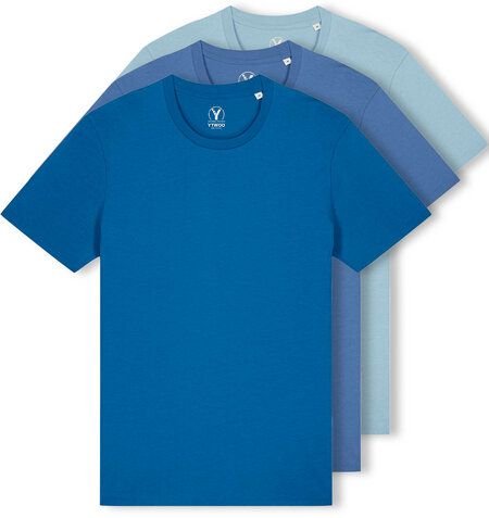 YTWOO 3er Pack Iconic Basic Unisex T-Shirt aus 100% Biobaumwolle| Viele Farbkombinatioben|Fair|Nachhaltig