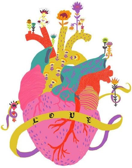 Photocircle Poster / Leinwandbild - Heart full of love