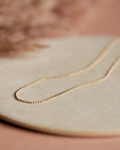 lille mus Kette 'Kügelchen' 925 Silber / vergoldet