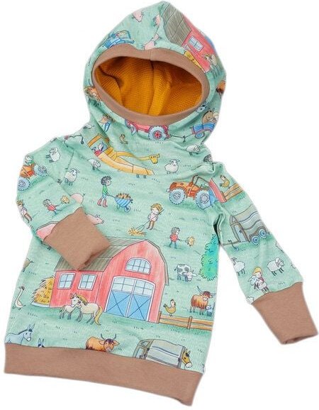 Sternchenwolke BIO Hoodie "Bauernhof"