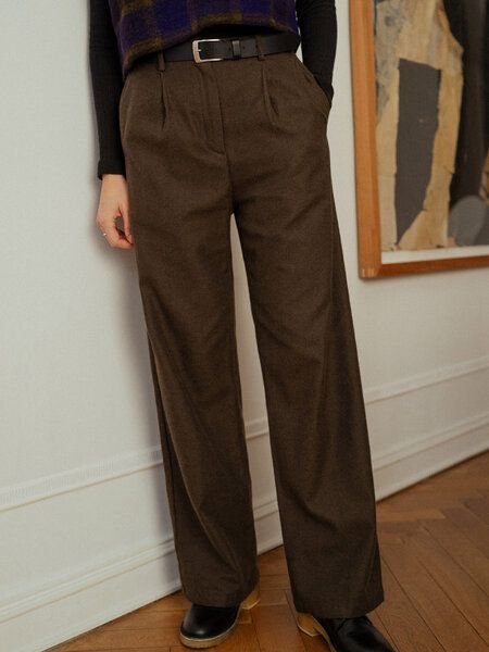 Rotholz Flanell Pantalone aus Bio Baumwolle