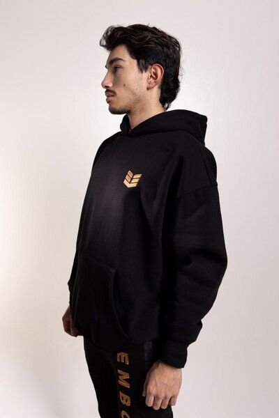 Empire Embodied Sportswear Schwerer, weicher, flauschiger und hochwertiger Oversize Herren Hoodie Kapuzenjacke Kapuzenpu...