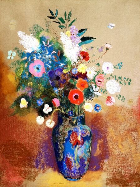 Photocircle Poster / Leinwandbild - Odilon Redon - Blumenbouquet