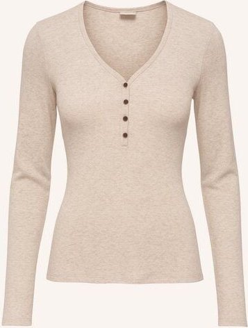 NORDLICHT Damen Henley Rippshirt Longsleeve aus Bio-Baumwolle HEDDA