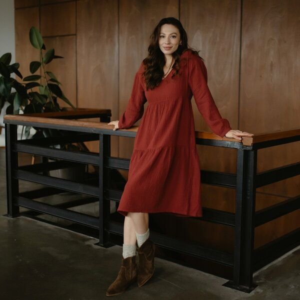 NORDLICHT Musselin Kleid Viana aus 100% Bio-Baumwolle