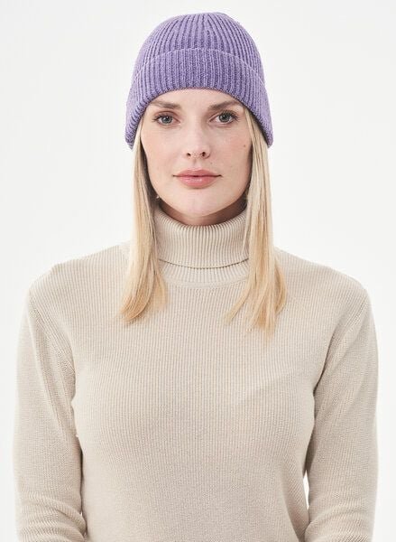 ORGANICATION Strick-Beanie aus Bio-Merinowolle und Bio-Baumwolle