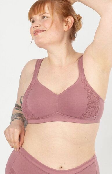 Thumbnail - erlich textil Henriette bügelloser BH mit Spitze aus Bio-Baumwolle, made in Europe