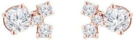 Eppi Silberne Cluster Ohrringe mit Moissaniten und Lab Grown Diamanten Kerrie