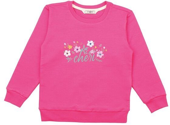 Cotokids Kinder Sweatshirt Baumwolle, Pink, Blumen-Detail, Walkiddy