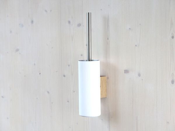 werkvoll by Lena Peter Recycling Wandhalter WC-Bürste FIRE mit Edelstahlgriff