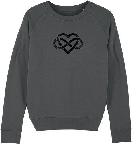 Human Family Bio Damen Rundhals Sweatshirt "Feel - Endless Love" - in 7 Farben
