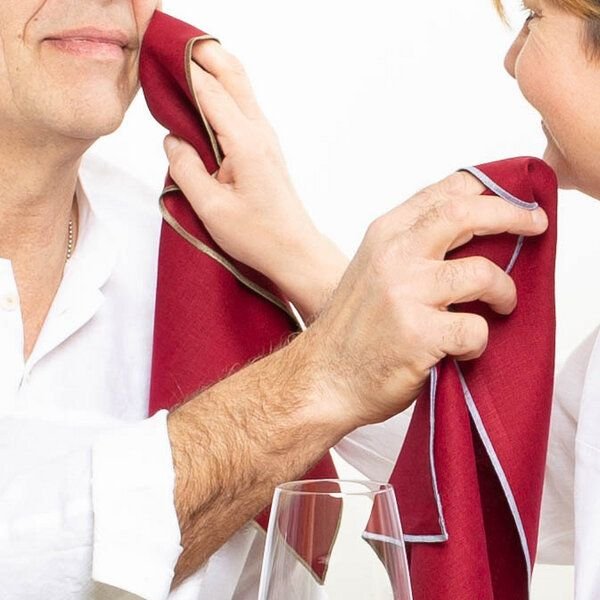 nahtur-design Leinenservietten 4er Set, 100% Leinen