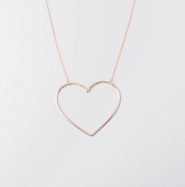 fejn jewelry Kette 'big heart' - mit großem Herz