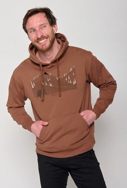GREENBOMB Animal Bearland Joy - Bequemer Hoodie aus Bio-Baumwolle / hochwertiger Print / GOTS / Fair & Vegan