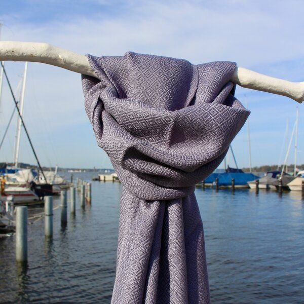 Schönes aus Indochina Upcycling Baumwollschal handgewebt und fair gehandelt