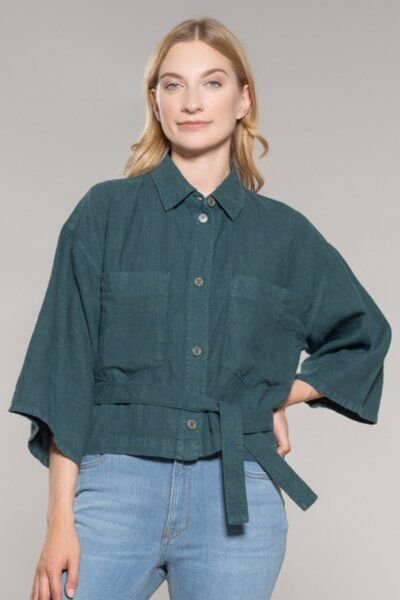 Feuervogl fv-Tam:ika | Oversize Jacket | Belt | Pure Linen