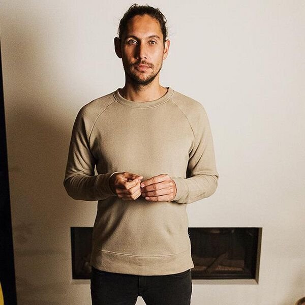 The Driftwood Tales Beiges Sweatshirt aus Bio-Baumwolle und recyceltem Polyester