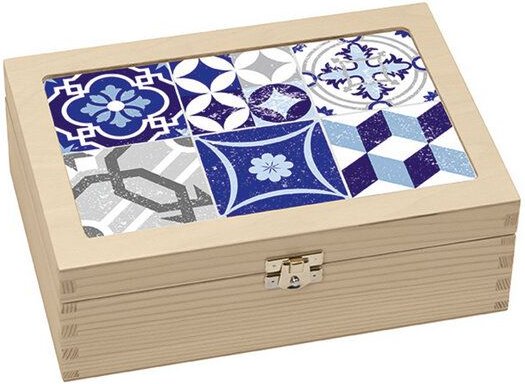 Contento Teebox mit 6 Fächern herausnehmbar