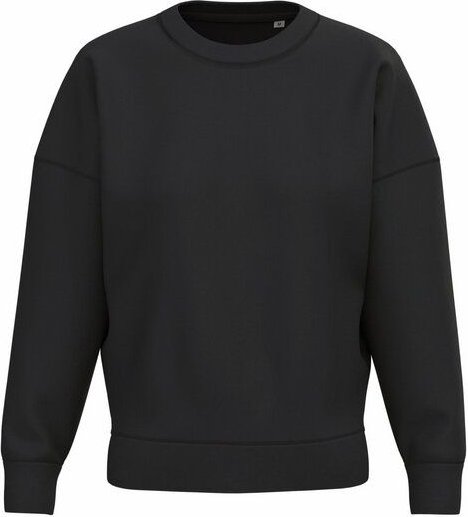 Greenspired Umweltfreundliches Damen Sweatshirt mit Rundhalsausschnitt und überschnittenen Schultern 300g/m²
