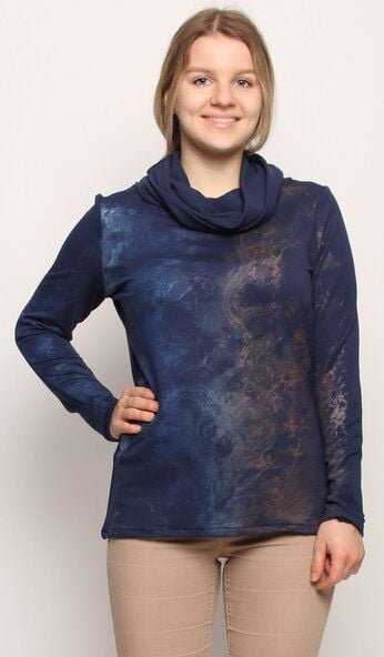 Peaces.bio - handbedruckte Biomode Kuschelrolli Bachgeflüster in Blau