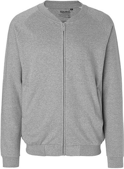 Neutral® Herren Unisex Sweatjacke ohne Kapuze