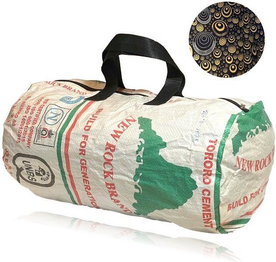 Kimuli Handgenähte Sporttasche & Reisetasche aus recycelten Zementsäcken