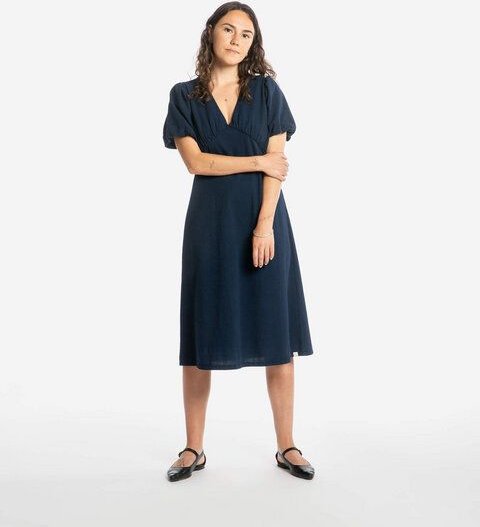 Matona Midikleid | V-Neck Dress | aus Bio-Baumwolle | GOTS-zertifiziert