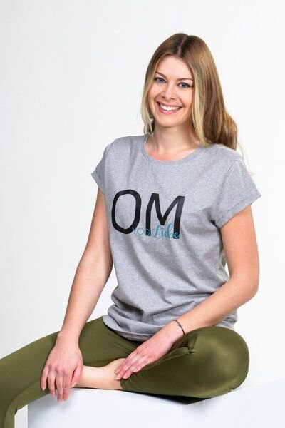 YogiLiebe Yoga OM Shirt kurzarm - Bio-Baumwolle
