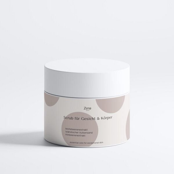 Zero Skin Scrub für Gesicht & Körper mit vulkanischem Sand - 170 ml