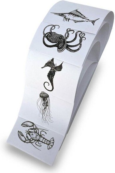 Notizblock 3er-Set »Meerestiere« von LIGARTI | Recyclingpapier | Schreibblock mit wechselnden Motiven