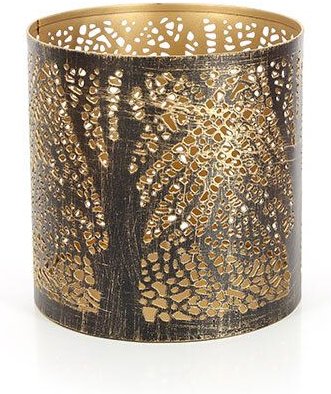 GLOBO Fair Trade Windlicht MÄRCHENWALD, Eisenblech