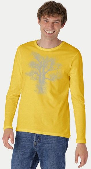 Peaces.bio - handbedruckte Biomode Bio-Herren-Langarmshirt "Chestnut"