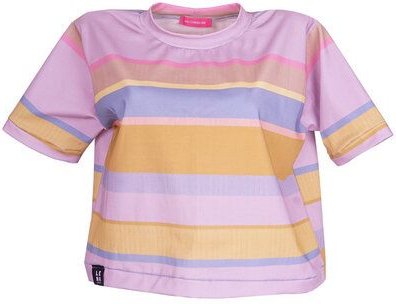 Lena Schokolade T-Shirt Pastell Stripes aus Bio-Baumwolle