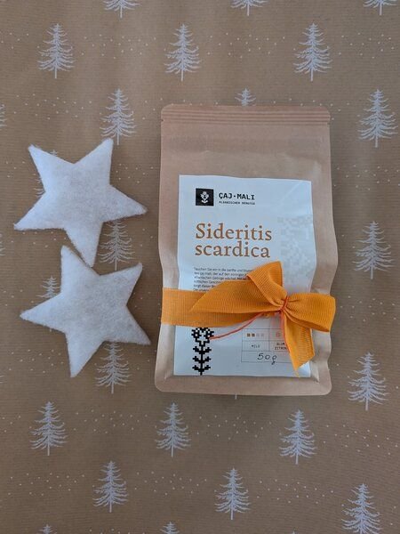 Griechischer Bergtee aus Albanien - Caj Mali - Sideritis Scardica - geschnitten