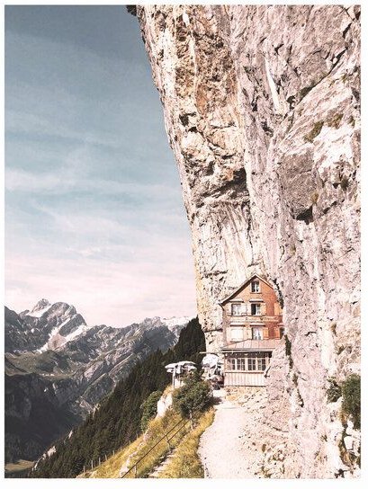 Photocircle Poster / Leinwandbild - Mantika Schweiz Wildkirchli