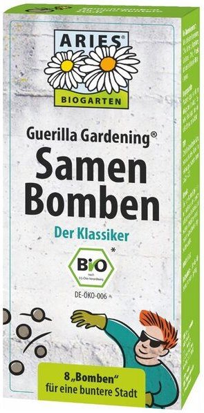 ARIES Preisgekrönten Samenbomben (8 St.) aus torffreier Bio Erde