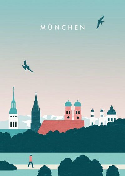 Photocircle Wandbild / Kunstdruck / Poster / Leinwand - München