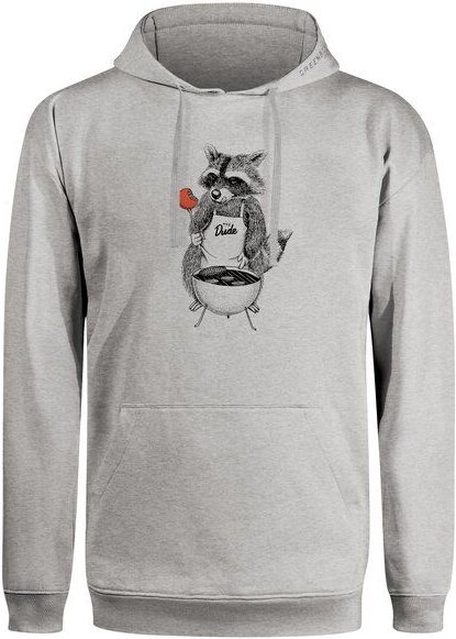 GREENBOMB Print Hoodie Animal BBQ Joy