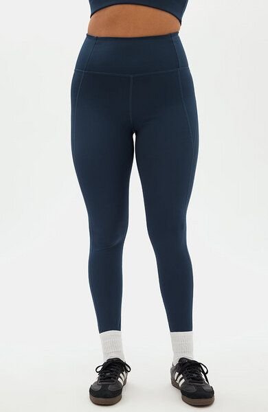 Girlfriend Collective Damen Yogaleggings mit hohem Bund „Compressive High-Rise" aus recycelten Plastikflaschen