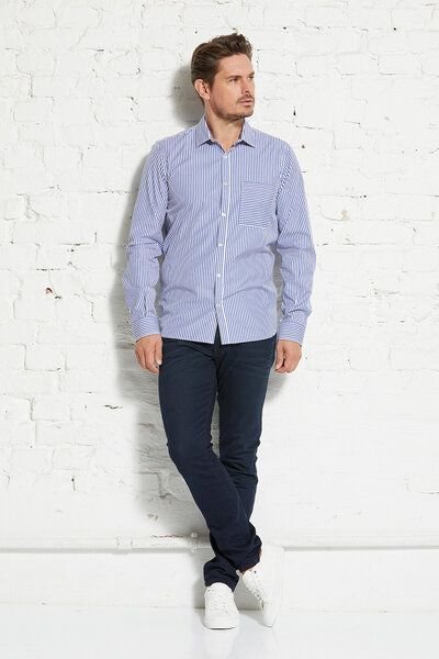 Wunderwerk Herrenhemd aus Bio-Baumwolle "Metro shirt slim bold stripe"