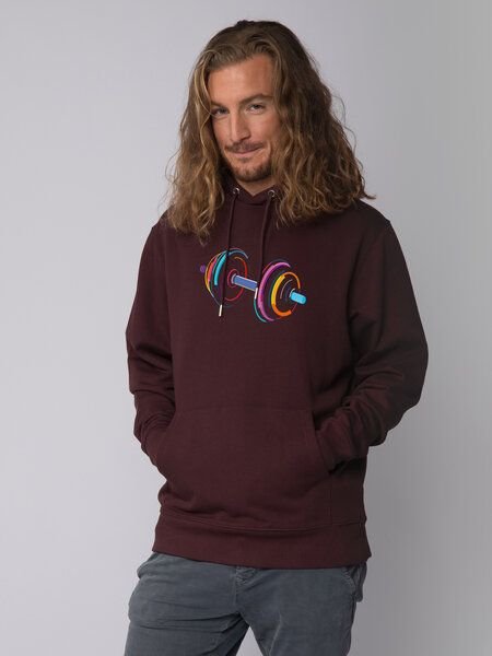 watapparel Hoodie Unisex 80s Hantel